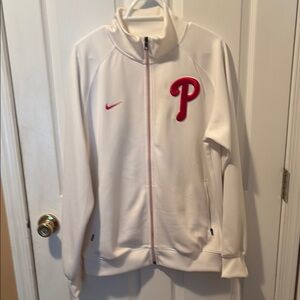 Nike White Jacket with Red Accents